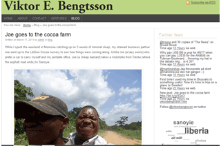 Viktor Bengtsson - Agro entrepreneur in Africa