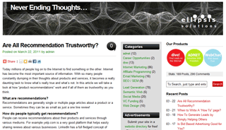 Never Ending Thoughts | ellipsis solutions blog site