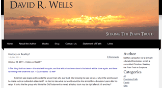 David R. Wells Seeking the Plain Truth