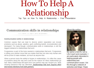 How to help a relationship