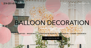 Balloon garland Dallas