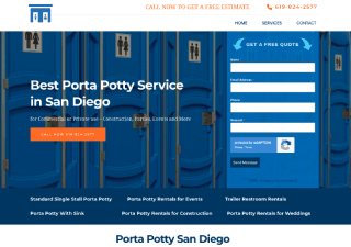 Porta Potty Rentals San Diego CA