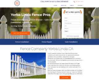 Fence Company Yorba Linda CA