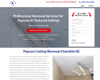 Popcorn Ceiling Removal Charlotte NC