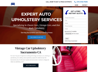 Custom Car Upholstery Sacramento CA
