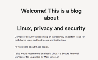 Linux, privacy, security blog by Mark Emerson 